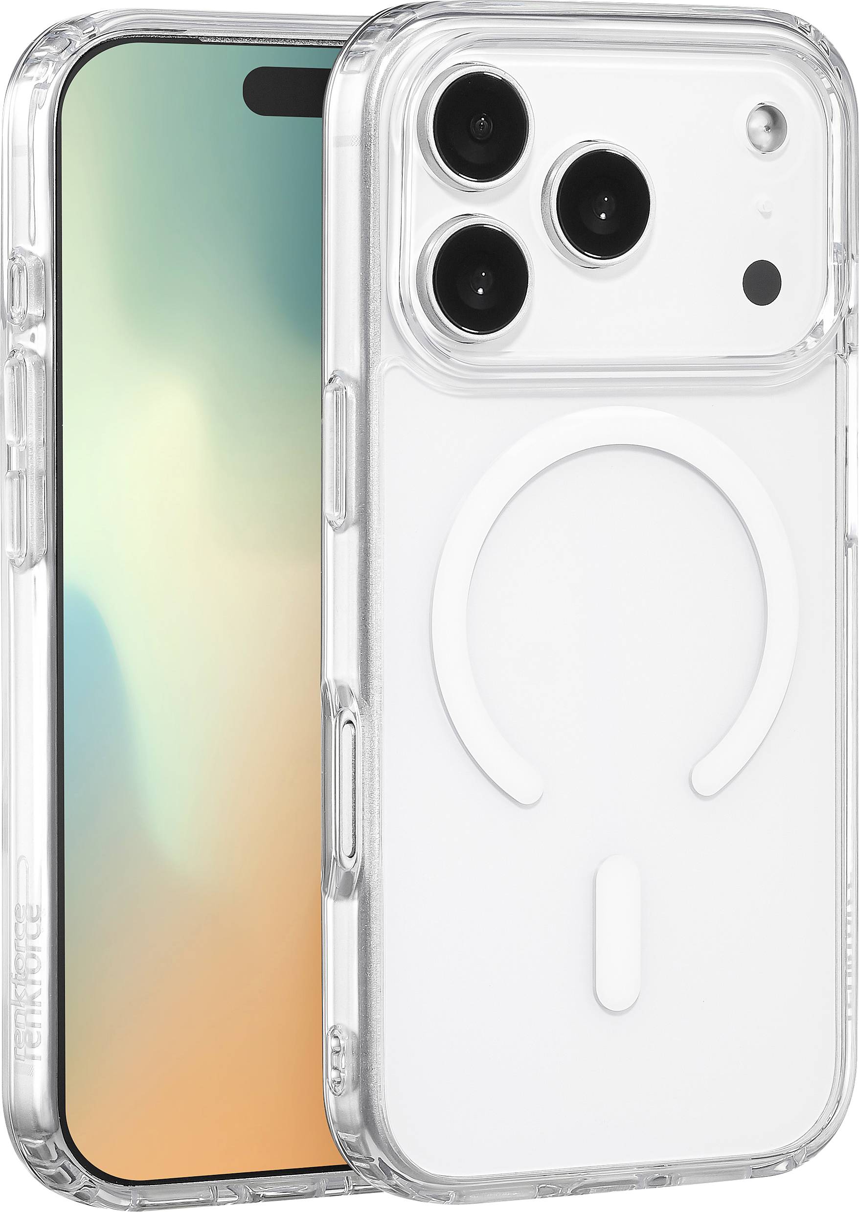 Renkforce RF-6830718 Futerał backcase Apple iPhone 17 Pro przeźroczysty Kompatybilny z MagSafe, Ładowarka indukcyjna RF- - obrazek 1