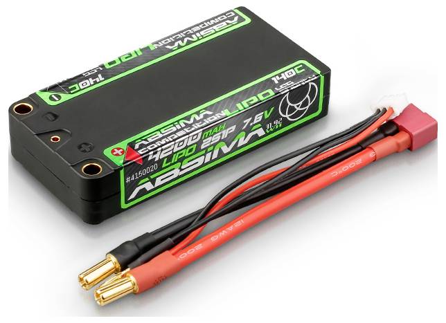 Pakiet akumulatorów (LiPo) 7.6 V 4200 mAh 140 C Absima Hardcase 5 mm, Wtyczka T - obrazek 1