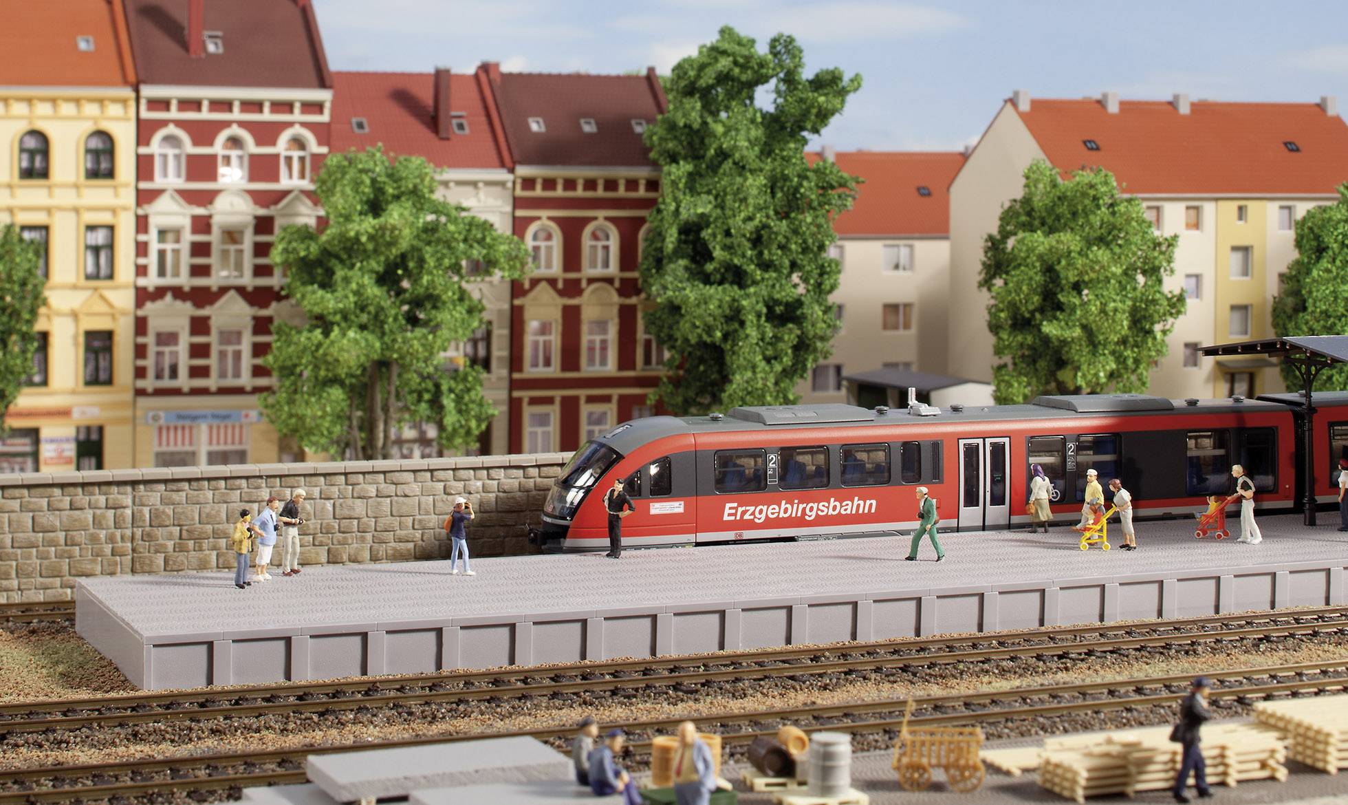 Zestaw do złożenia Auhagen 41634 H0 Peron 1 szt. - obrazek 1