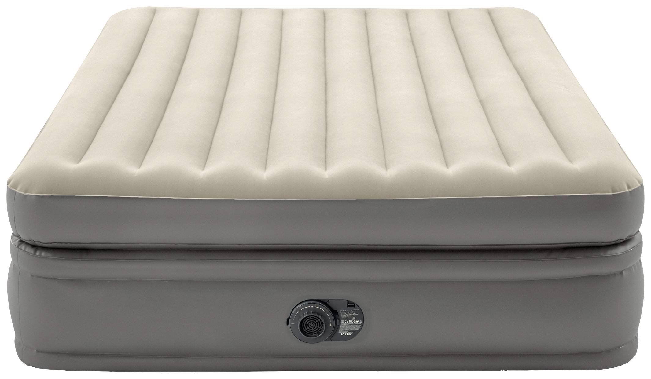 Intex 64164ND QUEEN COMFORT ELEVATED AIRBED Łóżko powietrzne (D x S x W) 203 x 152 x 51 cm beżowy, brązowy - obrazek 1