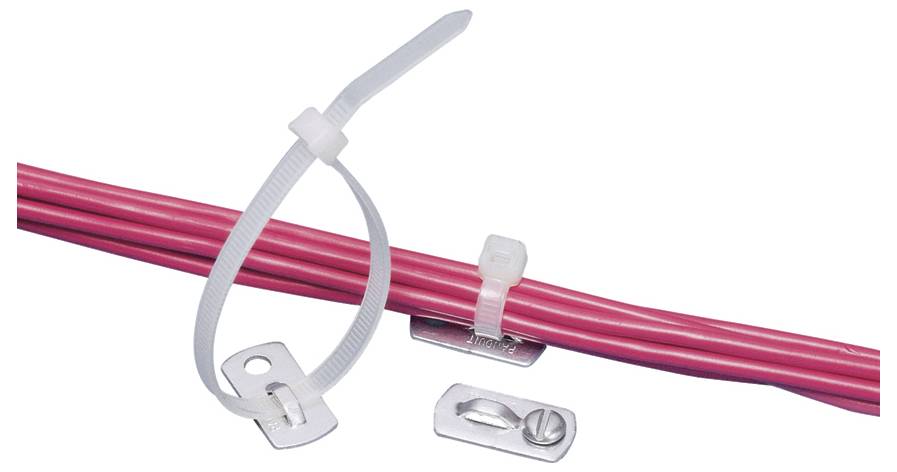Panduit Cable Tie Mount Podstawa opaski kablowej przykręcany, nity MBMS-S10-CY Zakres średnicy wiązki 127 mm (max) bezba - obrazek 1