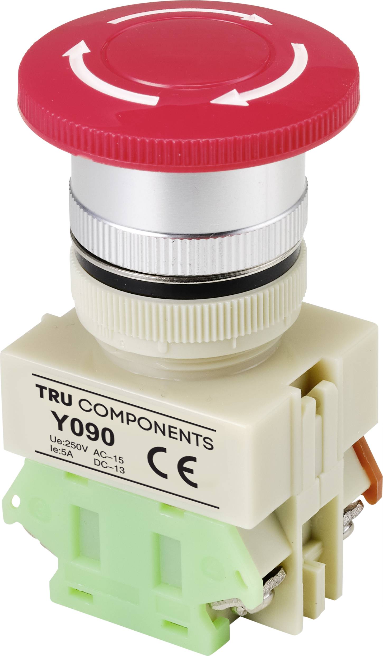 TRU COMPONENTS TC-9219028 Wyłącznik awaryjny Y090, 1 NC, 1 szt. - obrazek 1