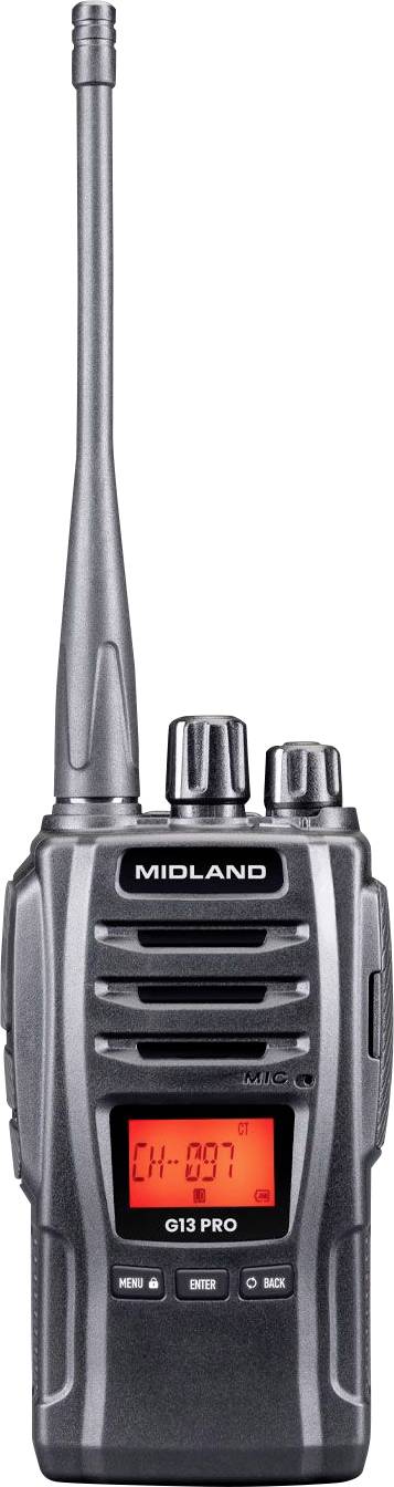 Midland Midland G13 PRO PMR446 + LPD Funkgerät, C1668 Radiotelefon PMR - obrazek 1