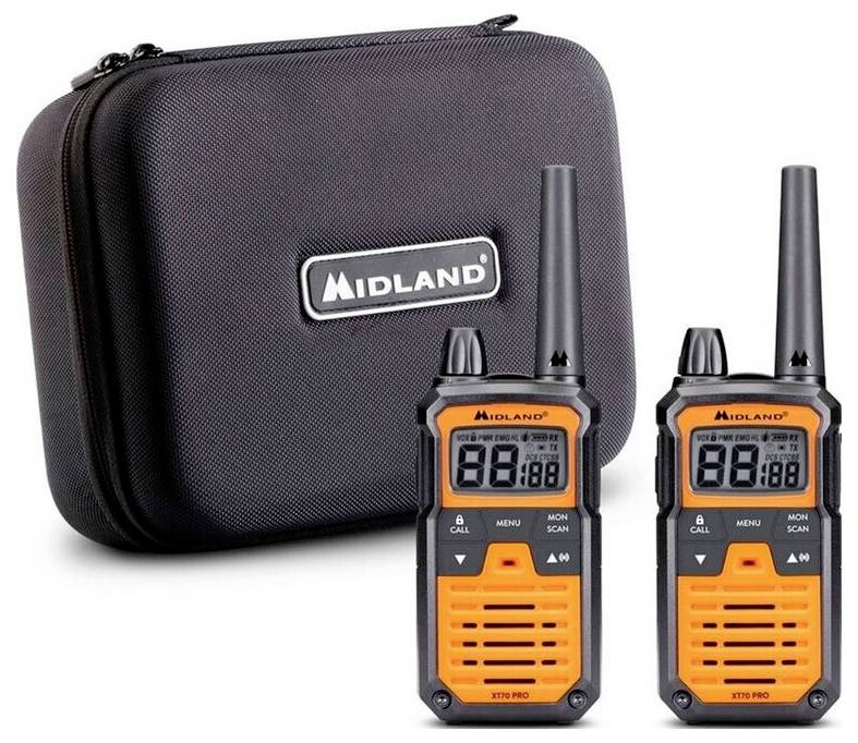Midland Midland XT70 Pro Kofferset, PMR+LPD, Orange C1465.01 Radiotelefon PMR - obrazek 1