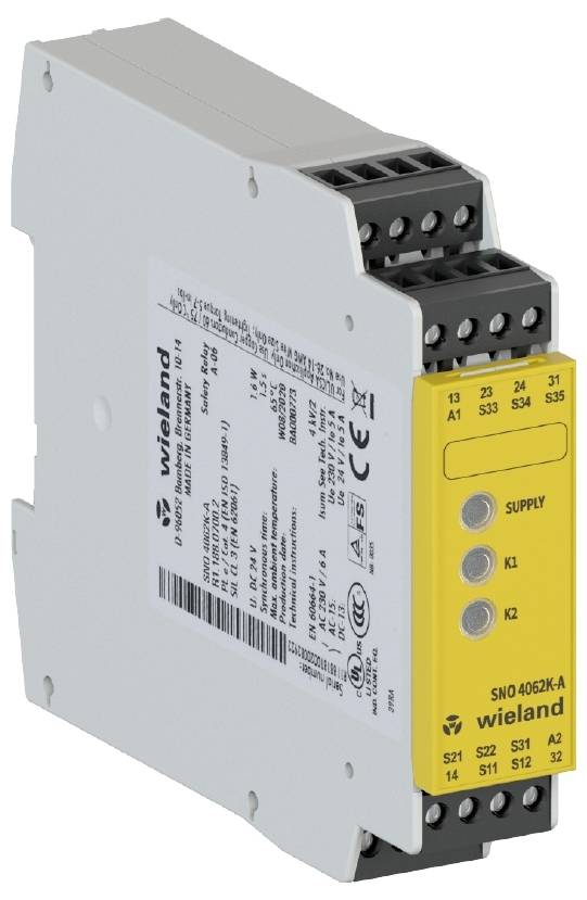 Wieland Electric SNO4062K-A AC/DC 24V (C) R1.188.0700.2 Urządzenie bazowe Ilość wyjśc przekaźnikowych: 3