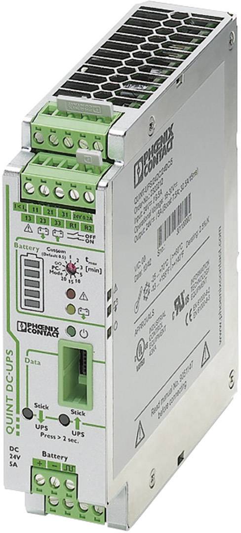Zasilacz UPS na szynę DIN Phoenix Contact QUINT-UPS/ 24DC/ 24DC/ 5, 24 V/DC, 24 V/DC, 9.4 A