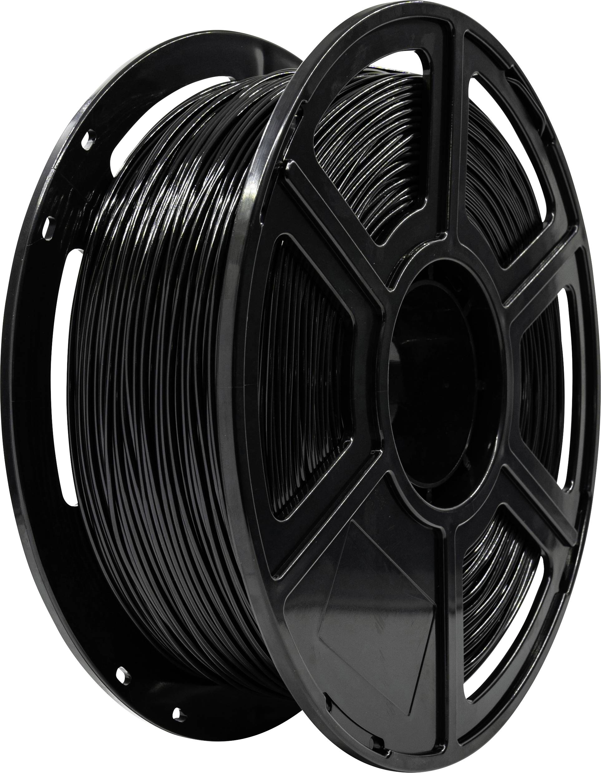Filament do drukarek 3D PETG Renkforce RF-6838904, Średnica filamentu: 1.75 mm, 1 kg, czarny - obrazek 1