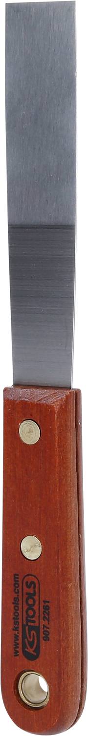 KS Tools 907.2261 Szpatułka ze stali nierdzewnej, 25 mm, z drewnianą rączką - obrazek 1