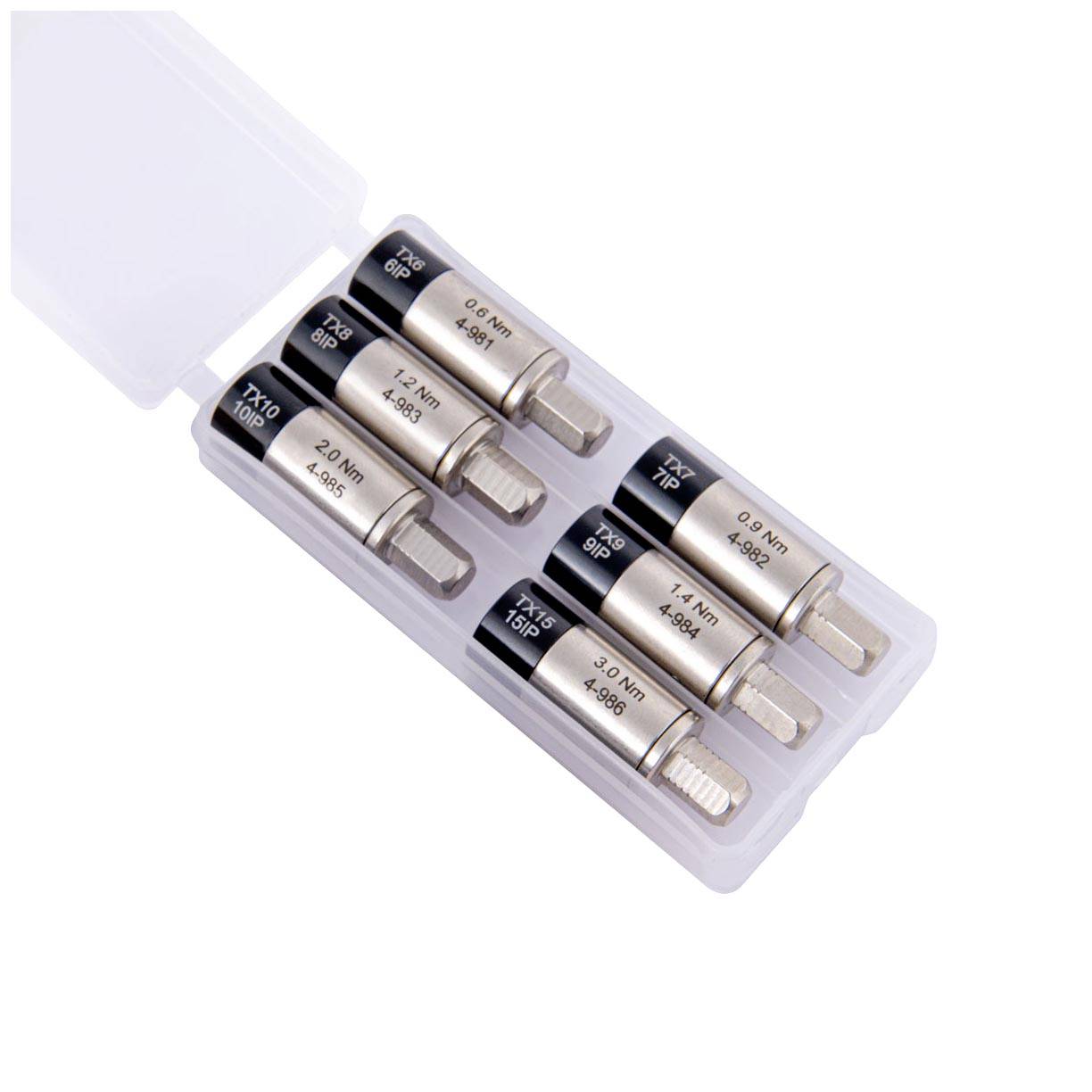 BERNSTEIN Tools for Electronics 4-980-KSB Zestaw adapterów dynamometrycznych wstępnie ustawiony 1/4" (6.3 mm) 0.6 - 3.0 - obrazek 1