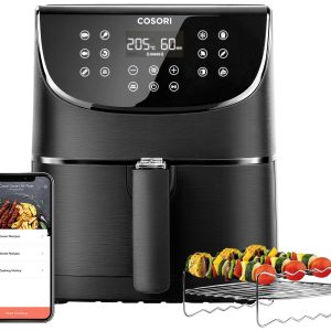 Cosori CS158-AF-RXB Frytkownica 5.5 l 1700 W sterowanie przez aplikację, powłoka nieprzywierająca, z wyświetlaczem, nie