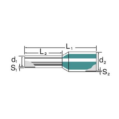 Weidmüller 9019310000 Końcówka rurkowa H35,0/30D 16 R, z częściową izolacją , 35 mm² x 16 mm, 50 szt.
