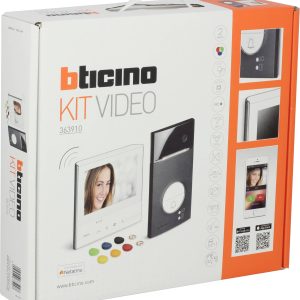 Bticino FLEX VIDEO L3000 BLACK + X13E Zestaw wideodomofonowy WLAN Jednostka wewnętrzna wideo, Jednostka zewnętrzna czarn Bticino FLEX VIDEO L3000 BLACK + X13E Zestaw wideodomofonowy WLAN Jednostka wewnętrzna wideo, Jednostka zewnętrzna czarn