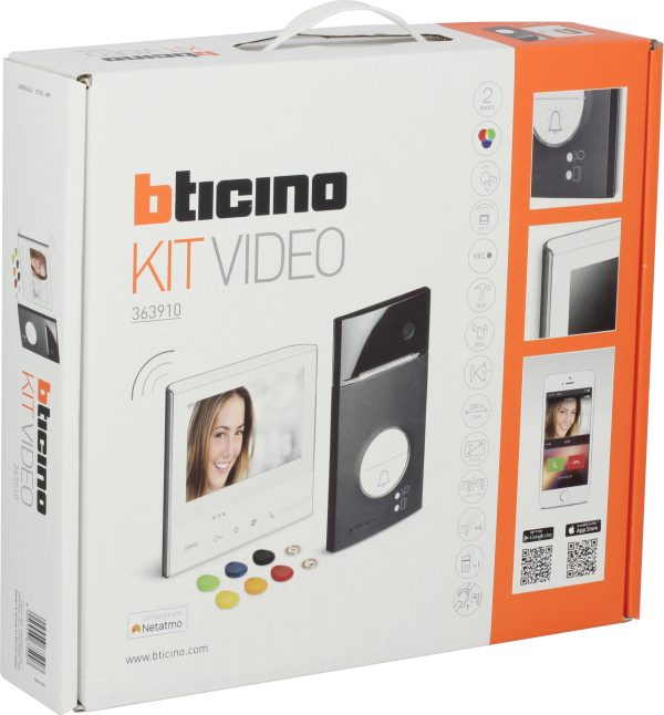 Bticino FLEX VIDEO L3000 BLACK + X13E Zestaw wideodomofonowy WLAN Jednostka wewnętrzna wideo, Jednostka zewnętrzna czarn
