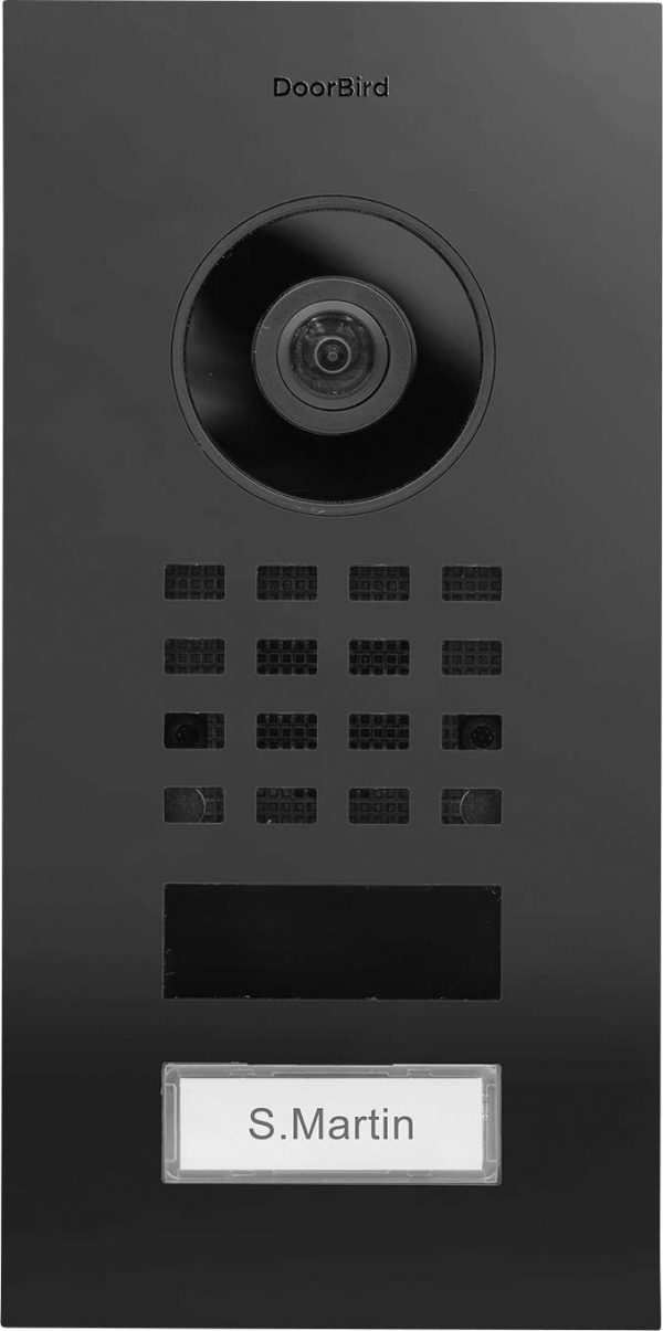 DoorBird D1101V UP Domofon Bluetooth®, WLAN, LAN Jednostka zewnętrzna grafitowy-czarny (pół-połysk)