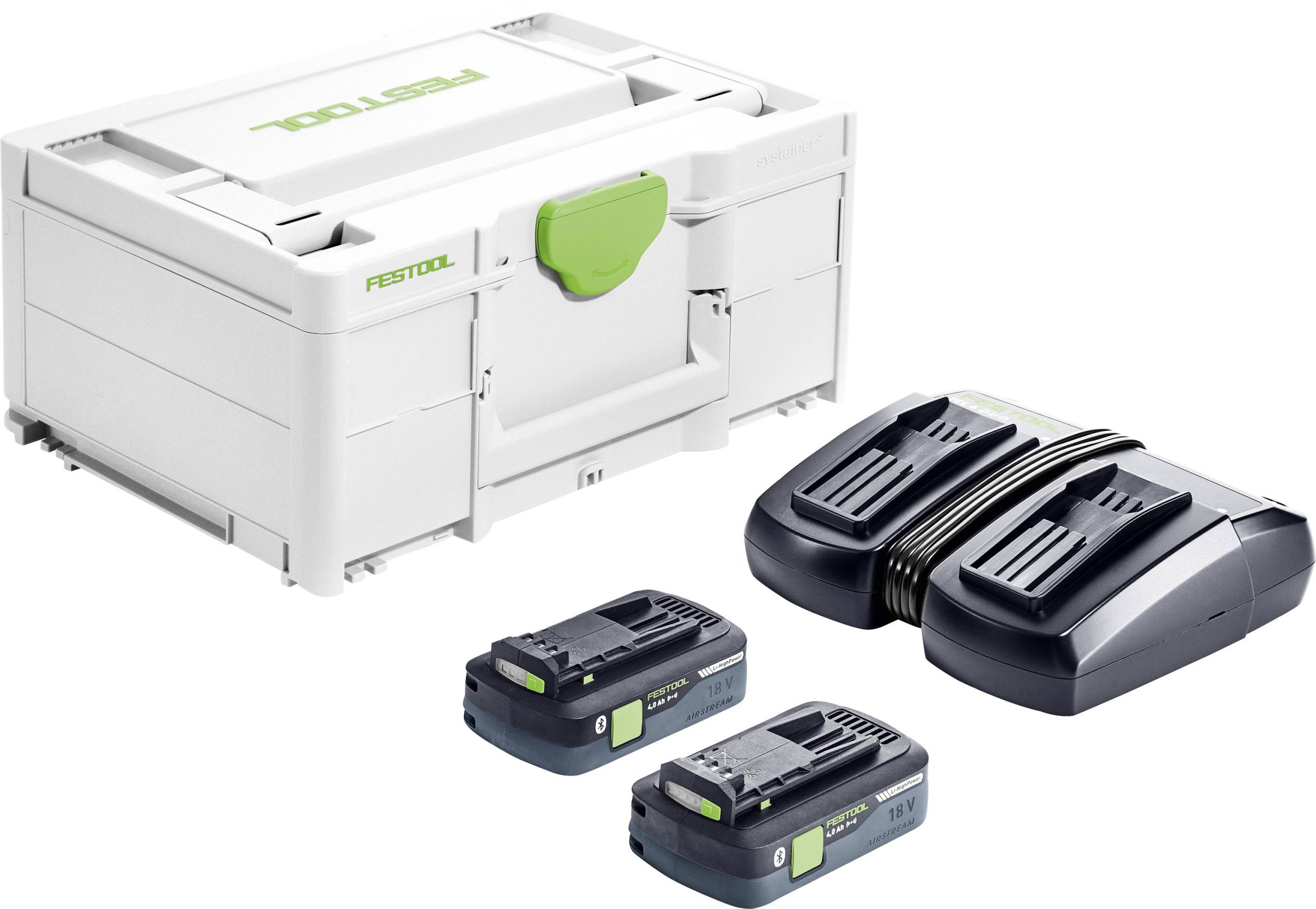 Festool SYS 18V 2x4,0/TCL 6 DUO Zestaw energetyczny 577109 zaw. 2 akumulatory, zaw. ładowarkę - obrazek 1