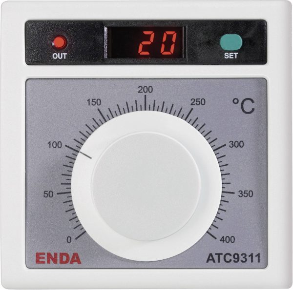 Termostat Enda ATC9311-FE-400-230 J 0 do +400 °C Przekaźnik 2 A (D x S x W) 50 x 96 x 96 mm