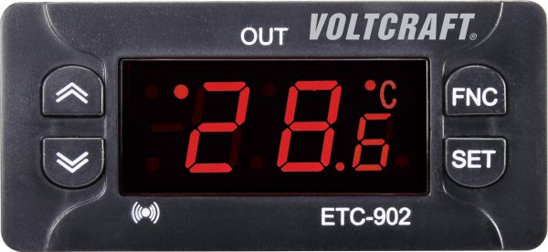 Termostat VOLTCRAFT ETC-902 NTC, PTC -30 do 99 °C Przekaźnikowe 10 A (D x S x W) 58 x 77 x 34.5 mm