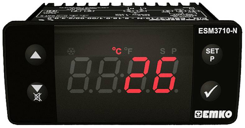 Termostat Emko ESM-3710-N Pt1000 -50 do 400 °C Przekaźnik 16 A (D x S x W) 71 x 76 x 34.5 mm - obrazek 1