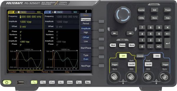 Generator funkcyjny VOLTCRAFT FG-32502T