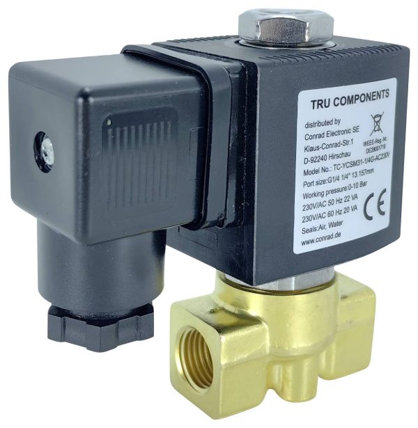 Zawór bezpośredni TRU COMPONENTS TC-YCSM31-1/4G-AC230 TC-14211684, 0 do 10 bar
