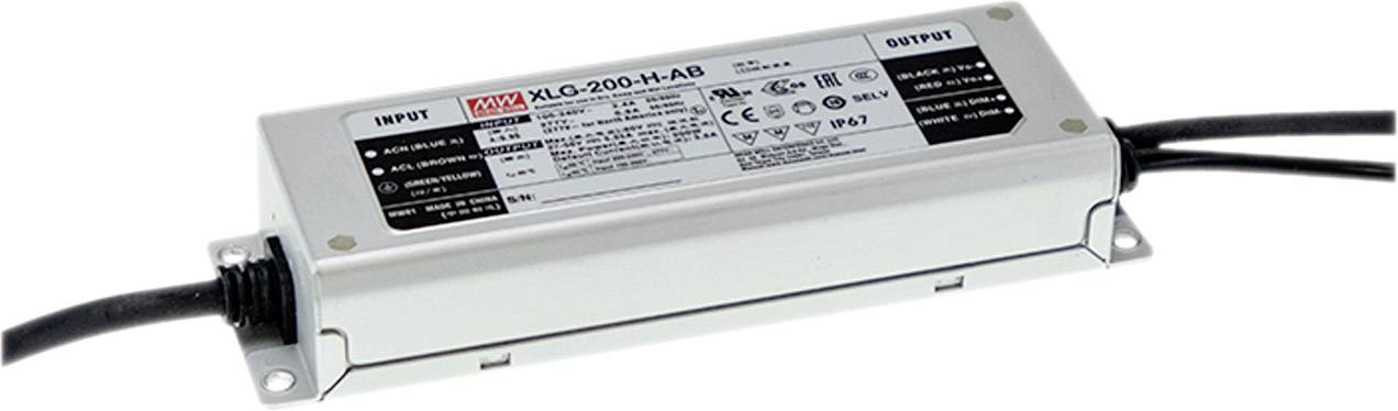 MEAN WELL XLG-200-24-A Sterownik LED Stałonapięciowy, Stałonaprądowy 199.2 W 4.15 - 8.3 A 24 V/DC Możlowość stosowania w - obrazek 1
