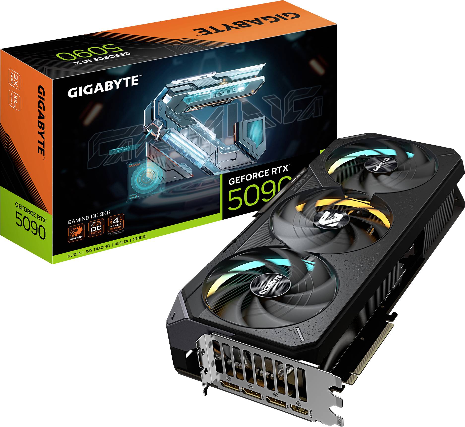 Gigabyte Karta graficzna RTX 5090 GAMING OC 32GB 32 GB GDDR7 RAM PCIe x16 HDMI® 2.1, DisplayPort 2.1 - obrazek 1