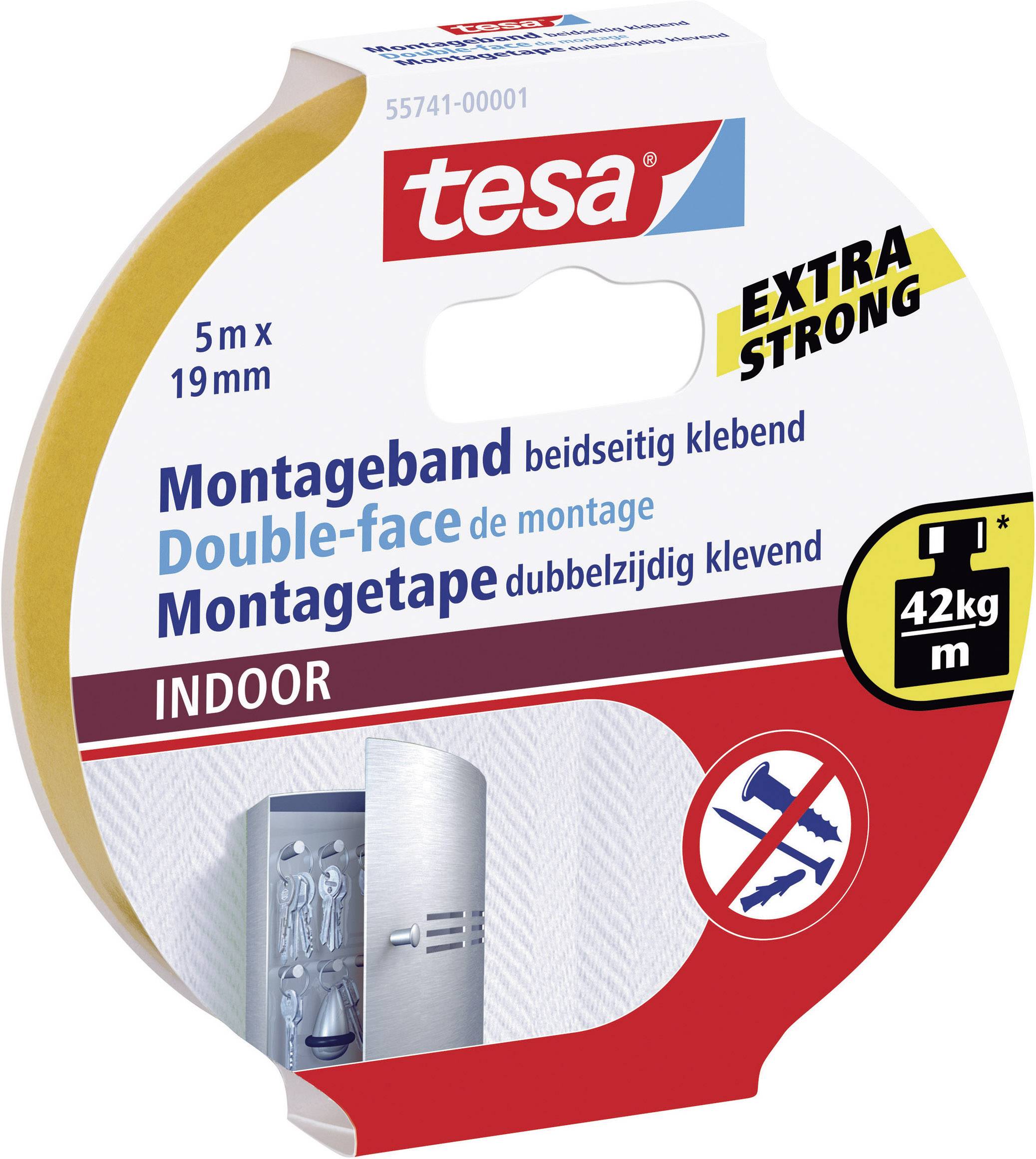 Taśma montażowa tesa tesa® Powerbond 55741-00001-03 INDOOR (D x S) 5 m x 19 mm 5 m 1 szt. - obrazek 1