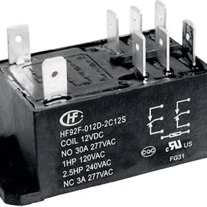 Przekaźnik mocy HF92F-012D-2C21S Monostabilny, 8310 VA Max Przekaźnik mocy HF92F-012D-2C21S Monostabilny, 8310 VA Max