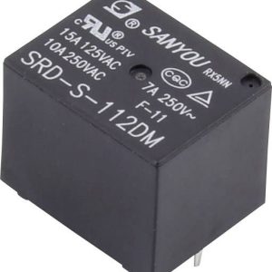 Przełącznik PCB 12 V / AC 15 A 1 styk SRD-S-112DM 1 szt. Przełącznik PCB 12 V / AC 15 A 1 styk SRD-S-112DM 1 szt.
