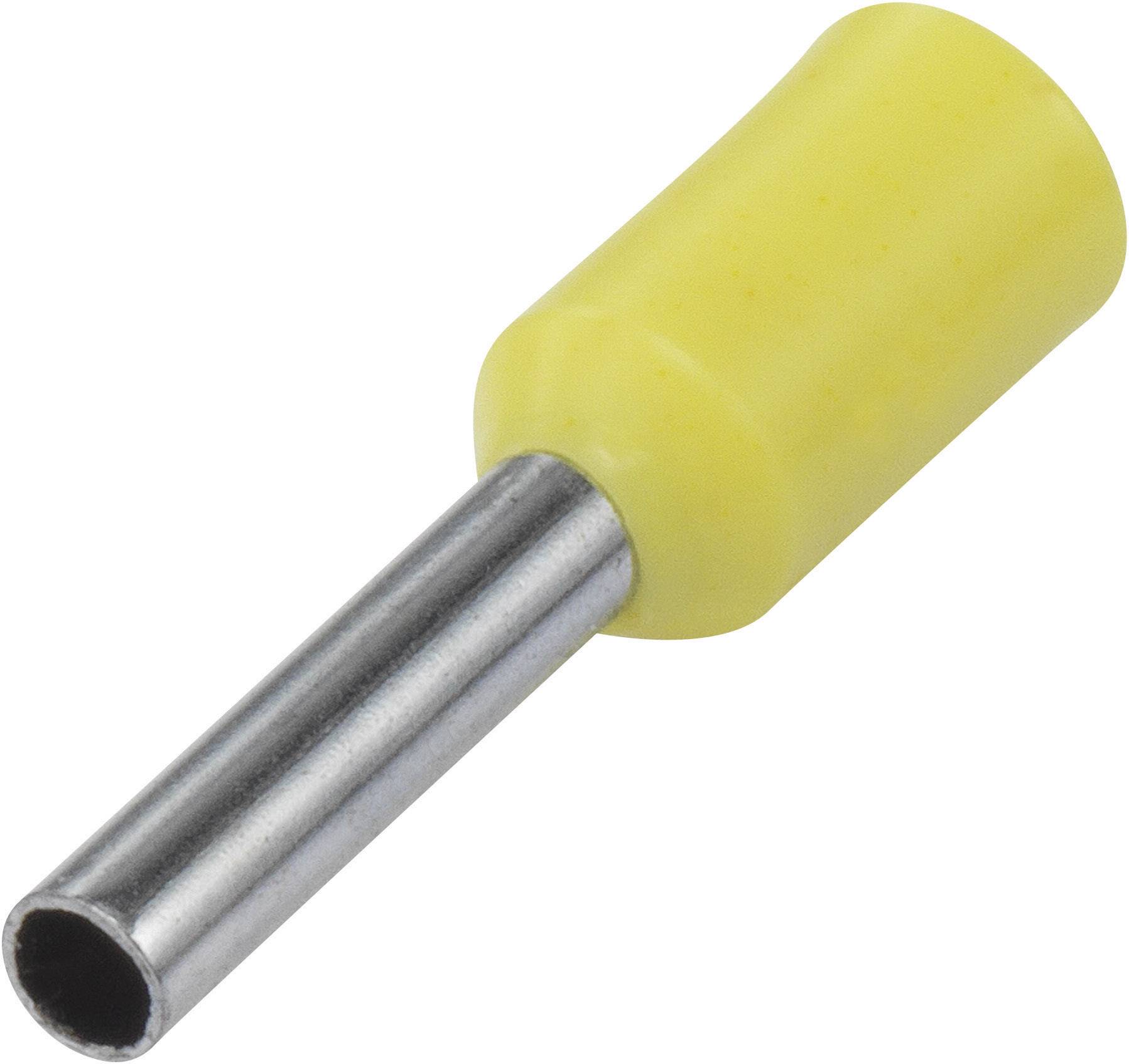 Końcówki kablowe tulejkowe 469906, kołnierz, 0,34 mm2 x 6 mm, różowe, 100 szt. - obrazek 1