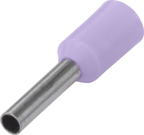 TRU COMPONENTS TC-9163712 Końcówka rurkowa, z częściową izolacją , 0.25 mm² x 6 mm, 100 szt.