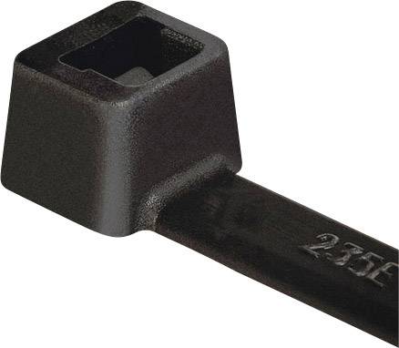 Opaska kablowa HellermannTyton T18I-PA66HS-BK 111-02358, 145 mm, PA66HS, 100 szt. - obrazek 1