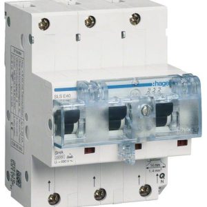 Hager HTN340E Wyłącznik główny bezpieczeństwa 40 A 400 V Hager HTN340E Wyłącznik główny bezpieczeństwa 40 A 400 V