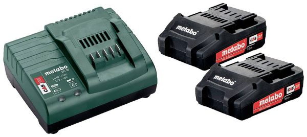 Metabo 685161000 Basic-Set 2 x 2.0 Ah Akumulator do elektronarzędzi 18 V 2.0 Ah Li-Ion