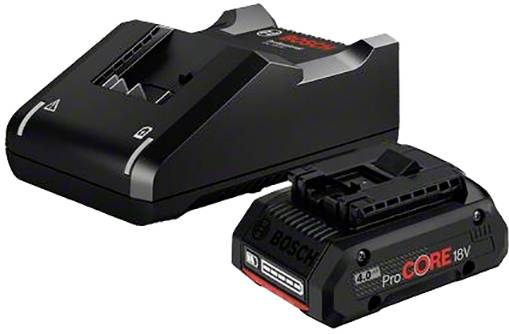 Bosch Professional 1600A01U7U ProCORE18V 4.0Ah + GAL 18V-40 Professional Ładowarka i akumulator do elektronarzędzi 18 V