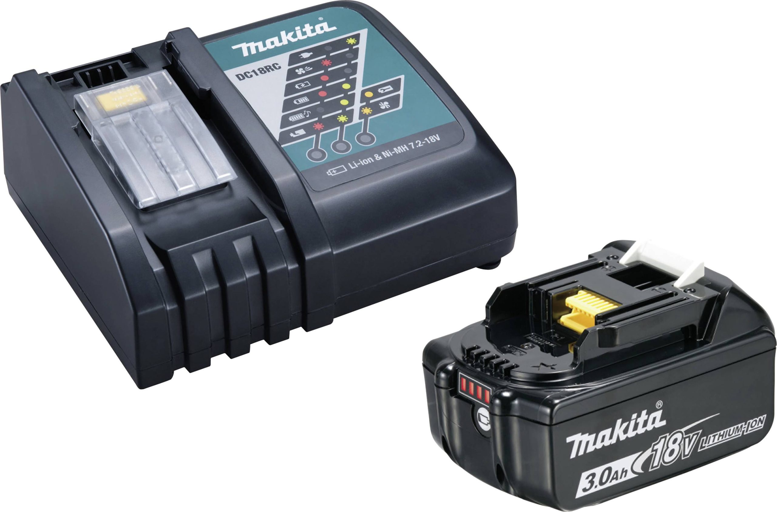 Makita 191A24-4 Akku Ładowarka i akumulator do elektronarzędzi 18 V 3.0 Ah Li-Ion - obrazek 1