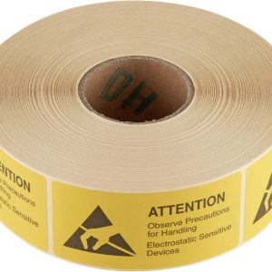 Znak ostrzegawczy ESD Wolfgang Warmbier 2850.3675.E, 75 mm x 36 mm , 1000 szt.