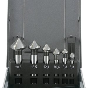 Pogłębiacz stożkowy zestaw TOOLCRAFT 1614138, uchwyt prosty Pogłębiacz stożkowy zestaw TOOLCRAFT 1614138, uchwyt prosty