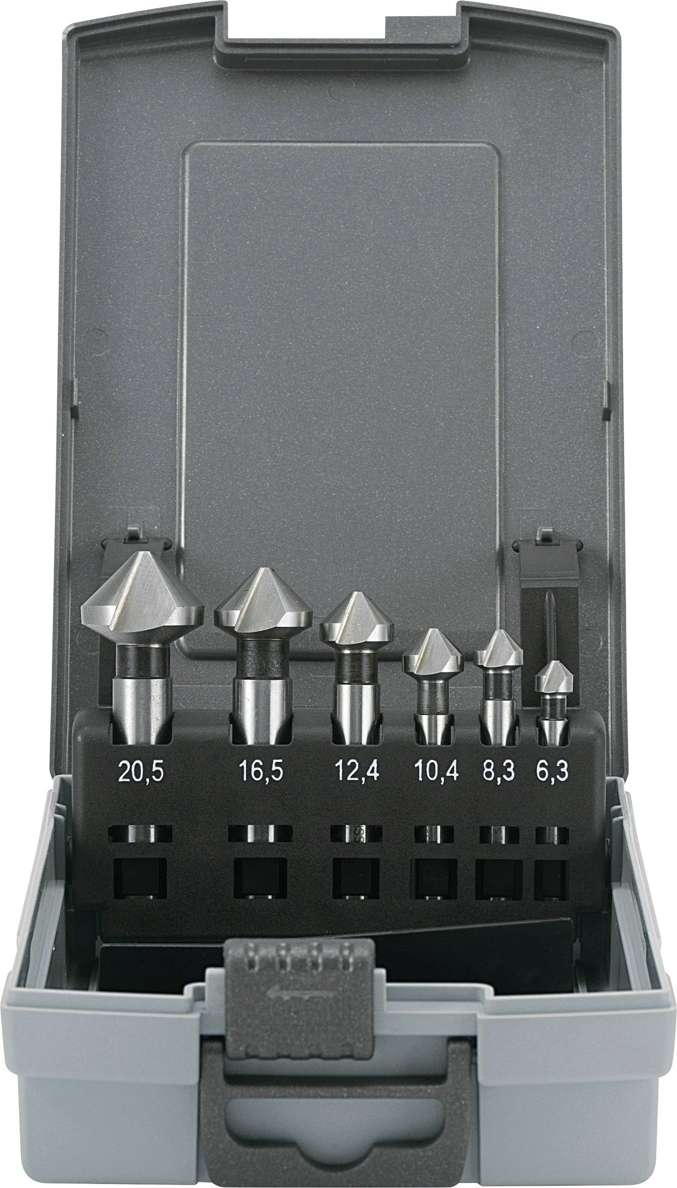 Pogłębiacz stożkowy zestaw TOOLCRAFT 1614138, uchwyt prosty - obrazek 1