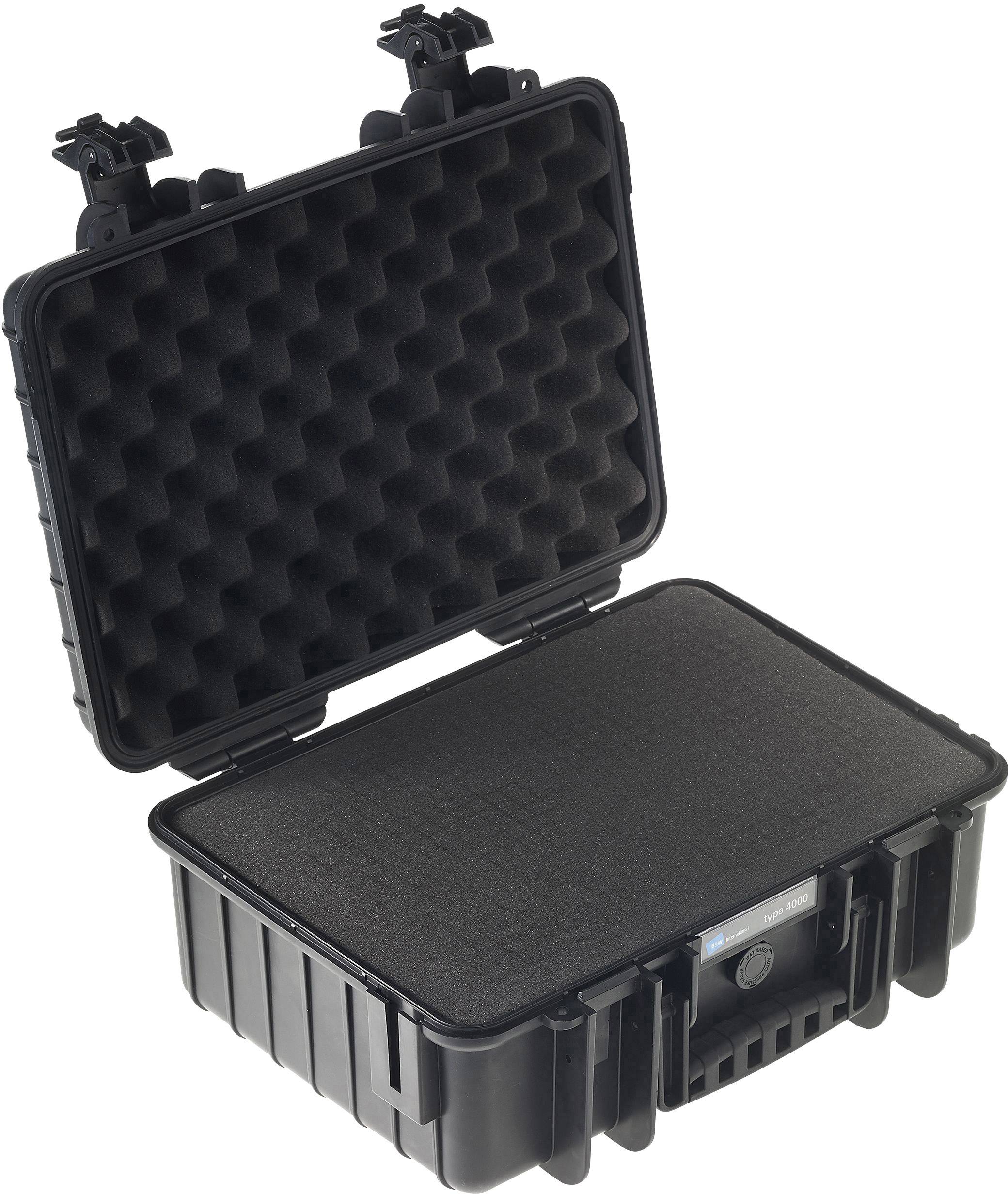 B & W International Walizka outdoorowa outdoor.cases Typ 4000 16.6 l (S x W x G) 420 x 325 x 180 mm czarny 4000/B/SI - obrazek 1