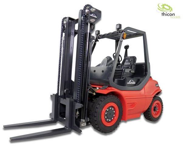 Wózek widłowy Thicon Models 58200 Gabelstapler Linde H40D 1:14 Do samodzielnego złożenia - obrazek 1