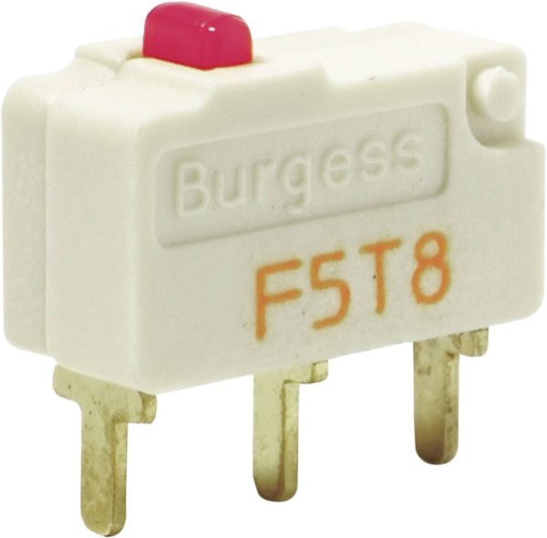 Mikroprzełącznik F5T8UL 250 V/AC 5 A 1 x wł/(wł) Burgess IP40 chwilowy 1 szt.