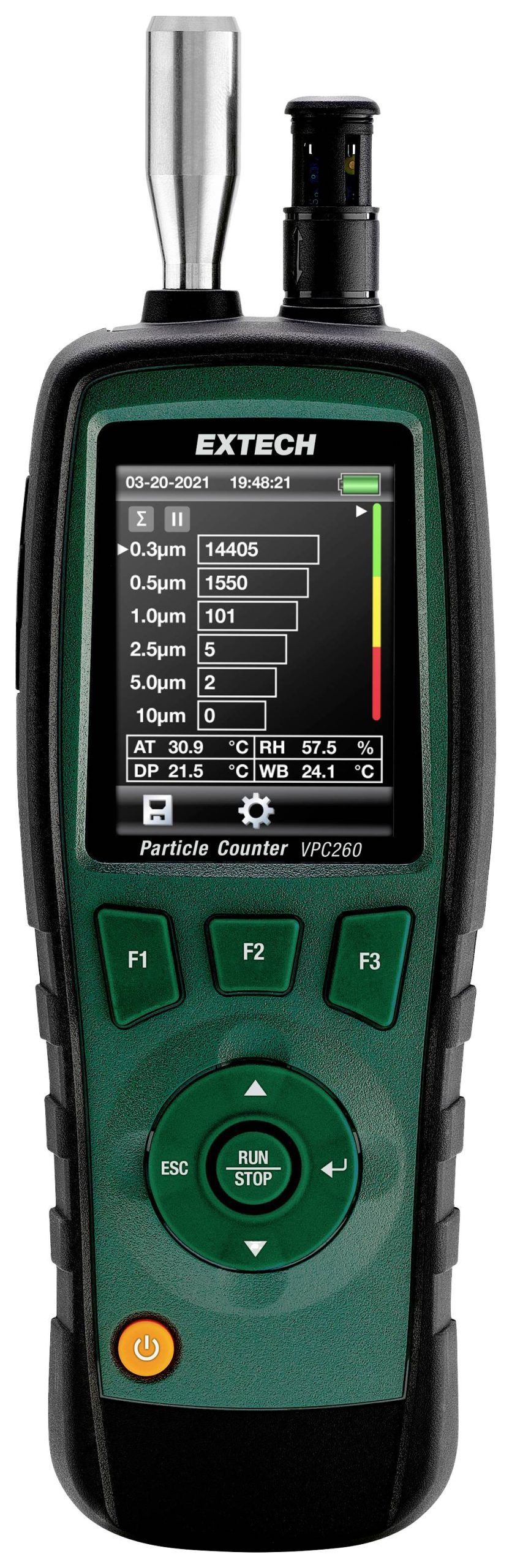 Licznik cząstek Extech VPC260 temperatura, wilgotność - obrazek 1