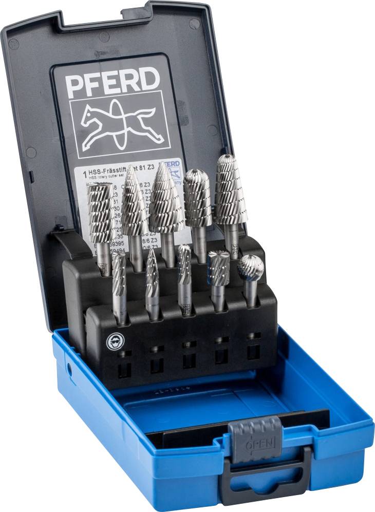Zestaw frezów PFERD TOOLS 81 HSS 22900813, 1 szt. - obrazek 1