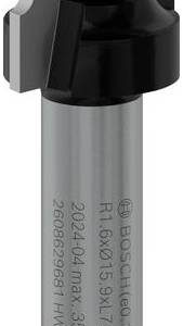 Bosch Accessories 2608629681 Frez zaokrąglający węglik spiekany Długość 51 mm Średnica produktu 15.900 mm Długość robocz Bosch Accessories 2608629681 Frez zaokrąglający węglik spiekany Długość 51 mm Średnica produktu 15.900 mm Długość robocz