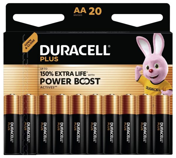 Baterie AA Duracell Plus Power Boost 151281, 1.5 V, 20 szt.