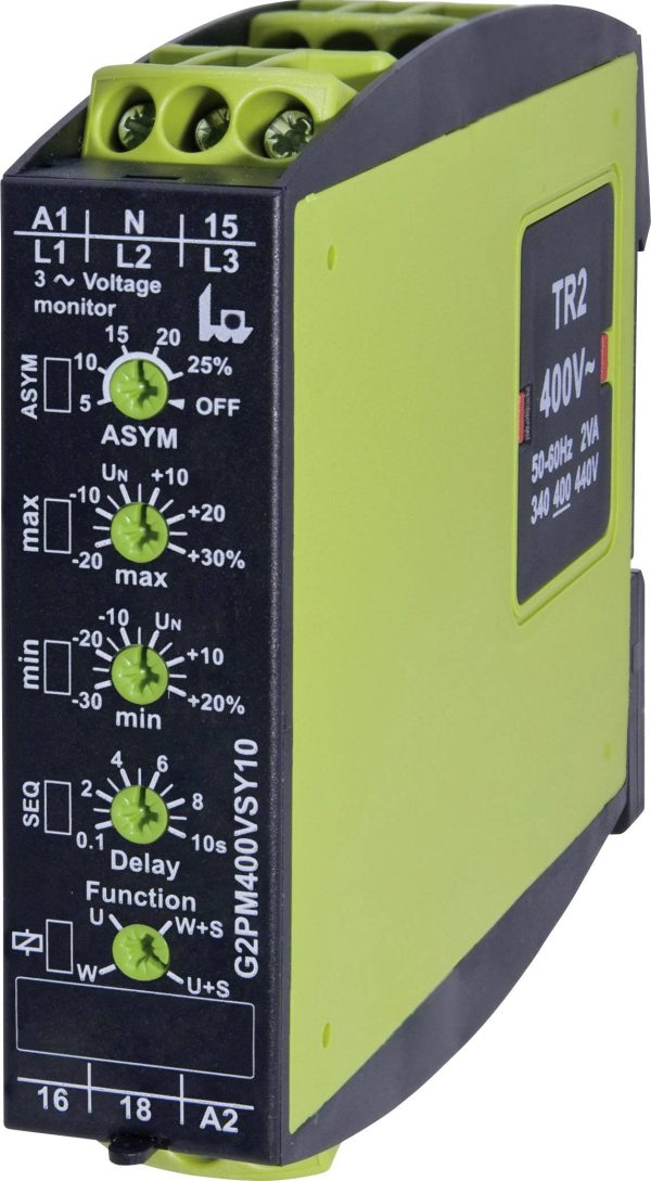Przekaźnik monitorujący 24 – 400 V/AC 1 zestyk przełączny tele G2PM400VSY10 1 szt.