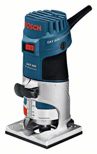 Bosch Professional Frezarka krawędziowa 060160A100 GKF 600 łącznie z płotkiem przeciwerozyjnym, zaw. walizkę 600 W