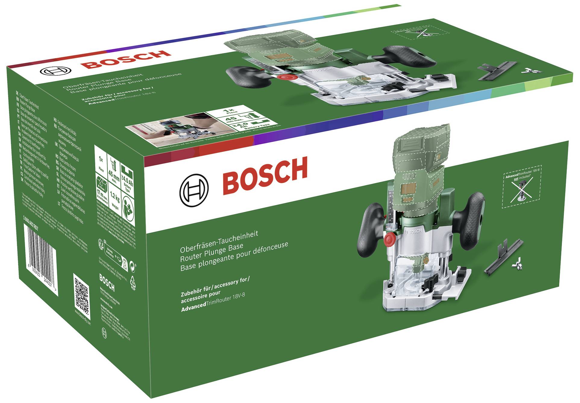 Bosch Home and Garden Jednostka wgłębna routera 1600A02RD7 AdvancedTrimRouter Plunge Base - obrazek 1