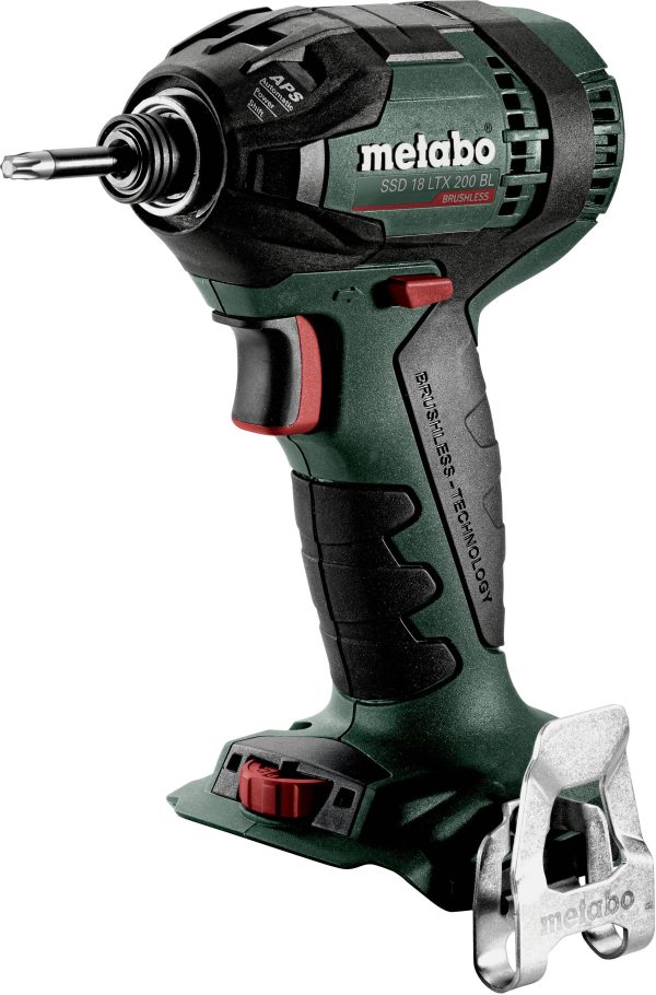 Metabo SSD 18 LTX 200 BL 602396890 Wkrętarka udarowa akumulatorowa 18 V Ilość dołączonych baterii 0 Li-Ion bez akumulato